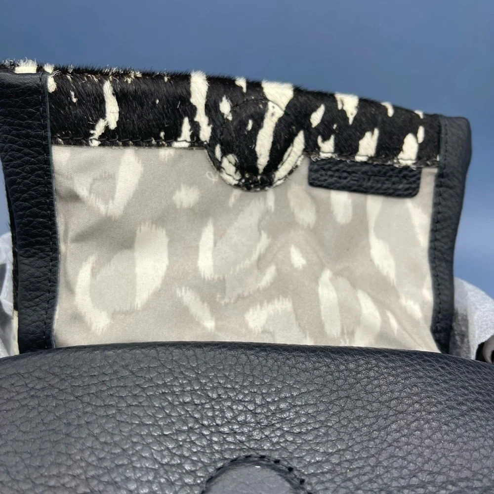 AIMEE Kestenberg Novelty Preston Leather Mini Crossbody Bag, Static Haircalf NWT - Picture 15 of 15